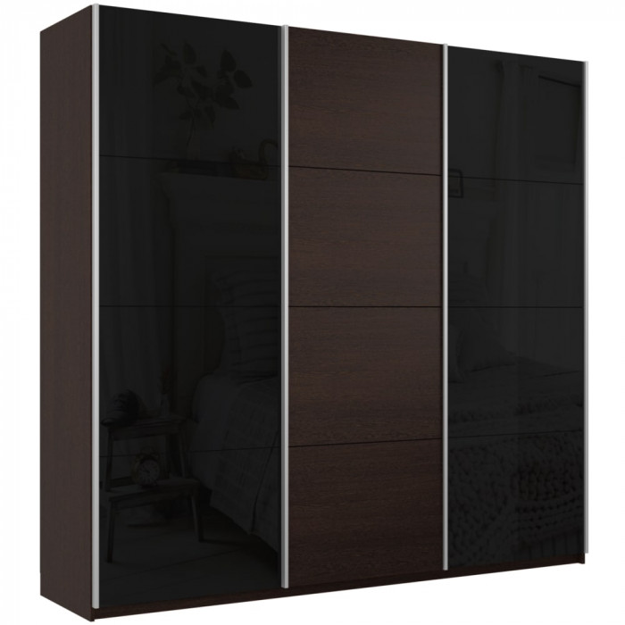 Шкаф купе Прайм 3-х дв. с 2 стеклами 2100 Е1