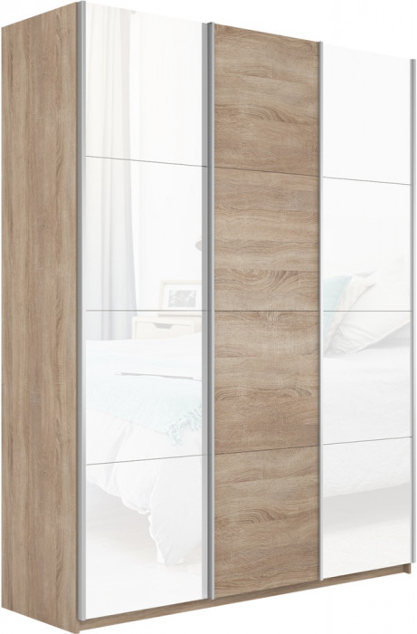 Шкаф купе Прайм 3-х дв. с 2 стеклами 2100 Е1
