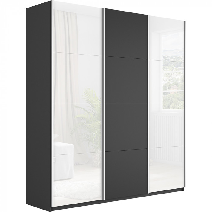 Шкаф купе Прайм 3-х дв. с 2 стеклами 2100 Е1