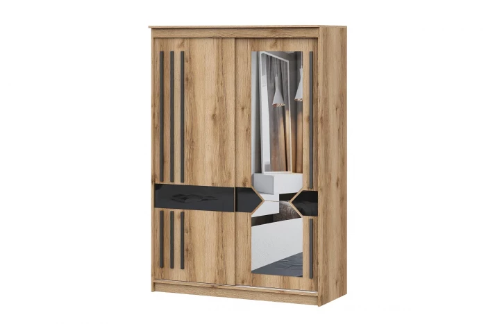 Шкаф-купе №25 Блэк 1500