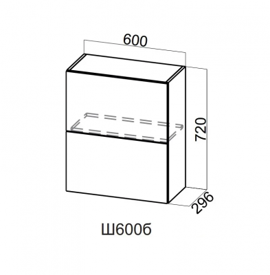 Шкаф навесной 600/720 Top-Stay Вектор СВ