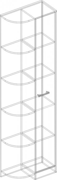 Шкаф-стеллаж Милана Велес