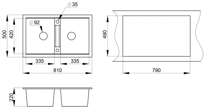Мойка для кухни Granula GR-8101