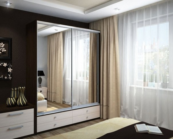 Шкаф купе Ольга 1500 с зеркалами