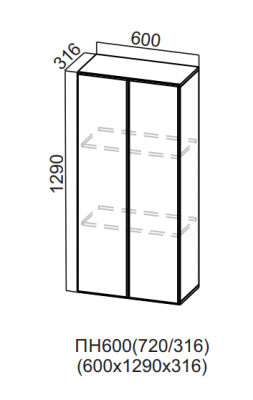 Пенал-надстройка 600/720 Квадро СВ