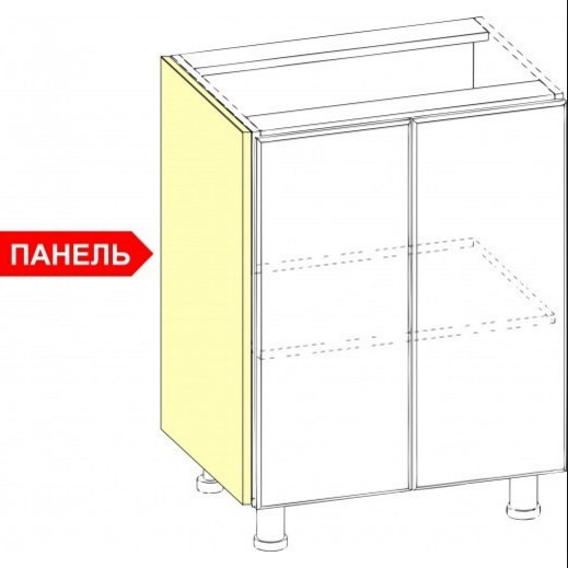 Панель декоративная 724*403 для нижних шкафов С400т Прованс СВ