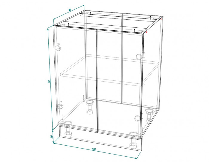 Шкаф нижний ШН 600 Норд Line