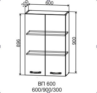 Шкаф верхний 600/900 Марсель Гола 
