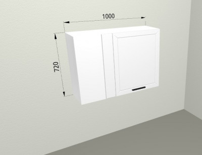 Шкаф навесной угловой левый 1000/720 Blum Авенза