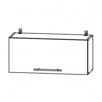 Шкаф верхний 800 горизонтальный Гарда