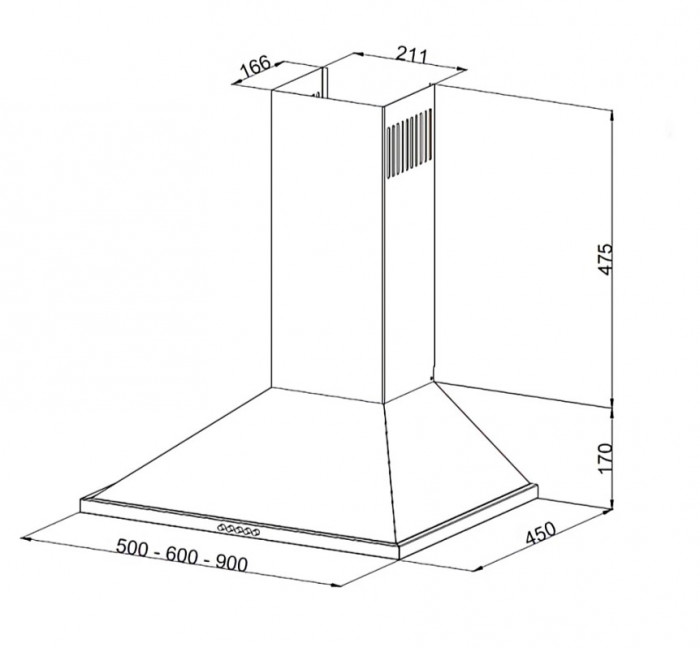Купольная вытяжка Evelux Hugge 60 IR