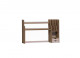Стеллаж - надстройка Nature (Дуб табачный Craft, Дуб табачный Craft/Мокко)