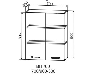 Шкаф верхний 700/900 Марсель Гола 