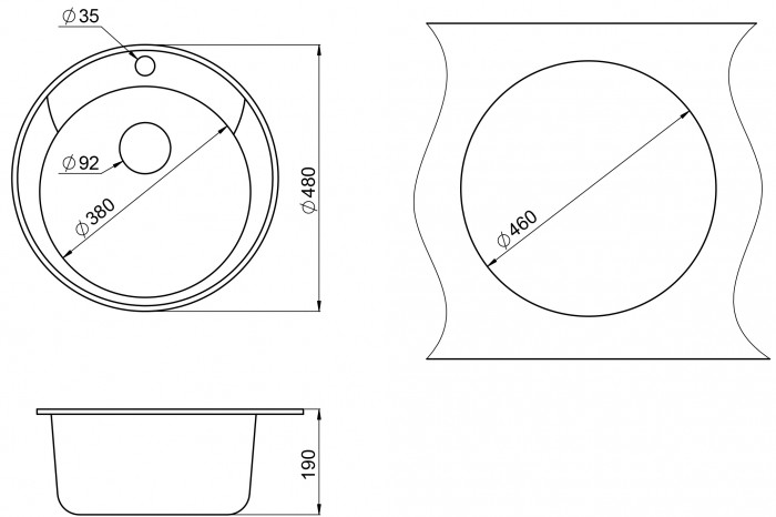 Мойка для кухни Granula ST-4802