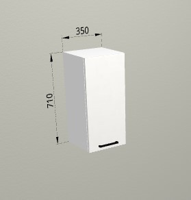 Шкаф навесной 350 Санвут МДФ