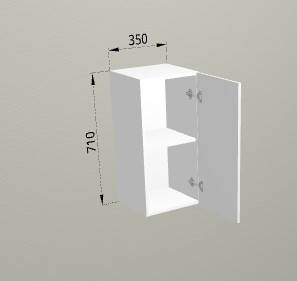 Шкаф навесной 350 Санвут МДФ