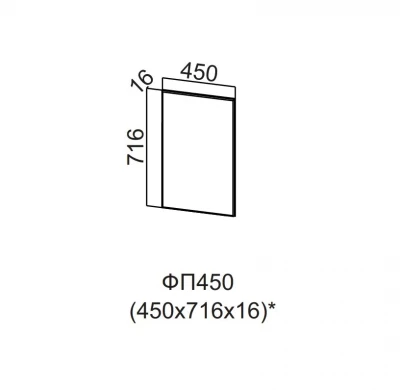 Фасад для посудомоечной машины 450 Вектор СВ