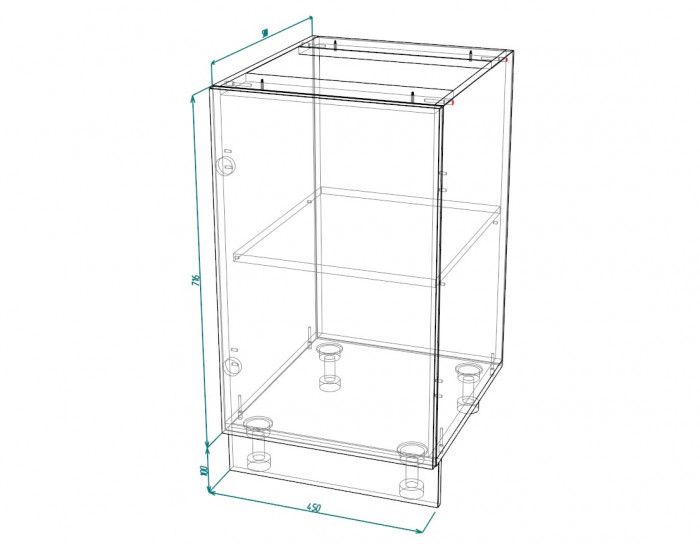 Шкаф нижний ШН 450 Норд Line