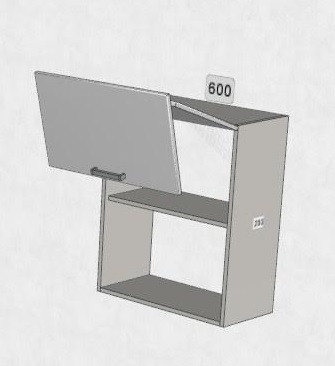 Шкаф навесной 600/912 Aventos HF Грейвуд СВ