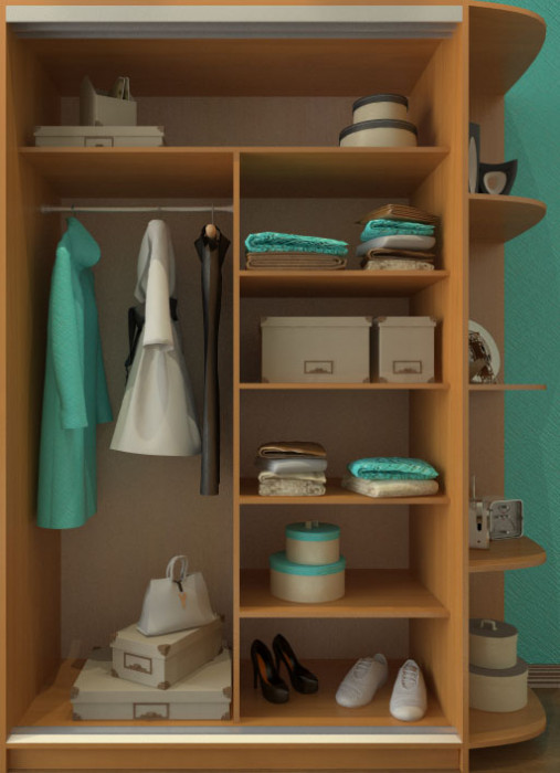 Шкаф купе Ксения 1200 с угловым элементом