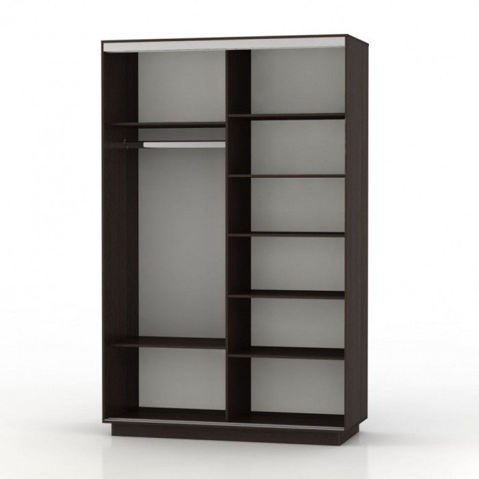 Шкаф купе Дуо 2 зеркала Экспресс 120х240 Е1