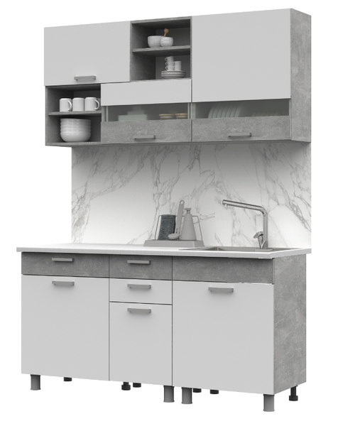 Кухня Денвер 1600 (со столешницей)