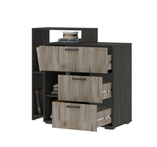 Комод 1002 3 ящика КМ-01 Эдинбург