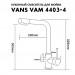 Смеситель 4403-4 Vans Vam Black