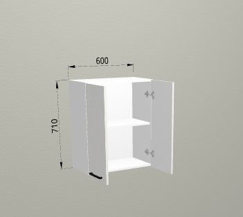 Шкаф навесной 600 Санвут МДФ