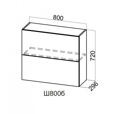 Шкаф навесной 800/720 Top-Stay Грейвуд СВ