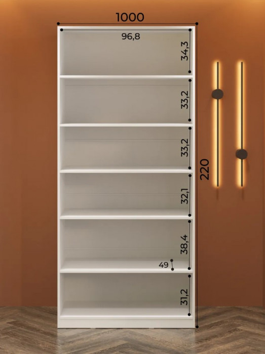 Шкаф с полками 1000 Эккервуд 