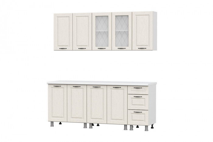 Кухонный гарнитур Грейвуд 2,0м МДФ (без столешницы)