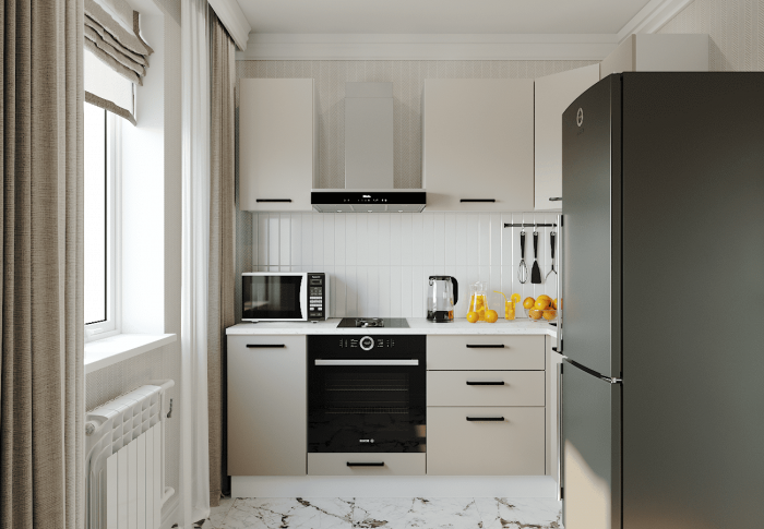 Кухонный гарнитур угловой Шампань-2200х1000 (стол. 26 мм)