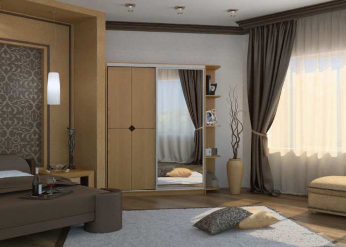 Шкаф купе Вера с угловым элементом 300