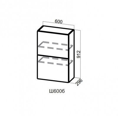 Шкаф навесной 600/912 Top-Stay Грейвуд СВ