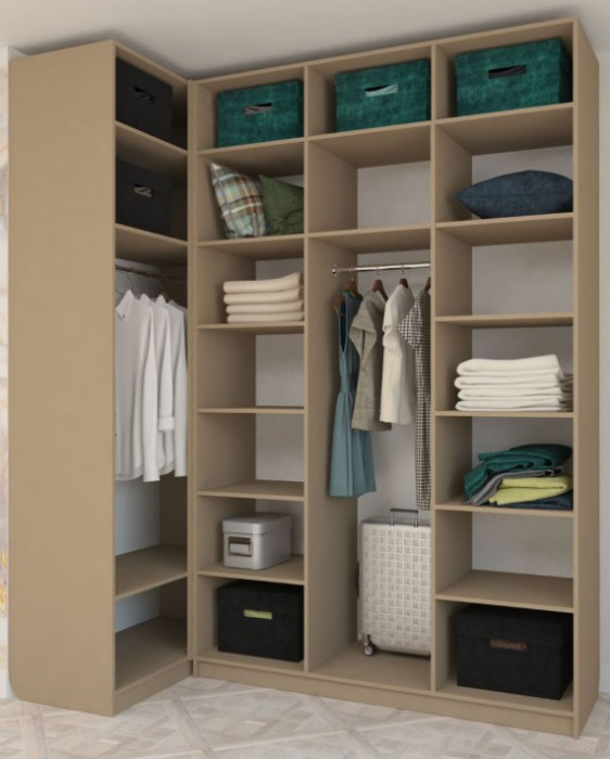 Шкаф 1000х2000 угловой распашной М6