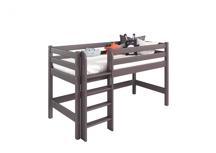 Низкая кровать Соня с прямой лестницей вариант 11