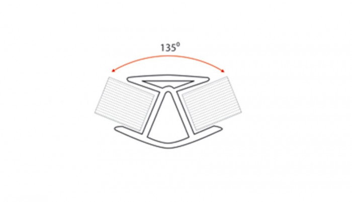 Угол 135 градусов для цоколя ПВХ