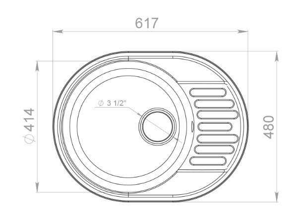Мойка для кухни GranFest-Quarz Z-58