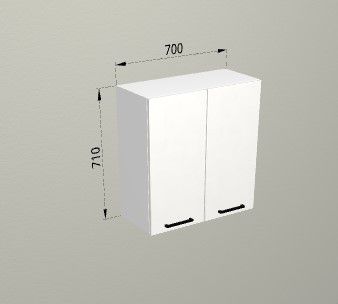 Шкаф навесной 700 Санвут МДФ