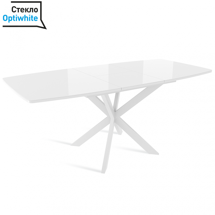 Стол раздвижной со стеклом TWIST