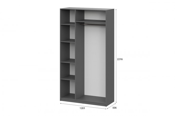 Шкаф 3-х створчатый 1200 ШК-5 с ящиками