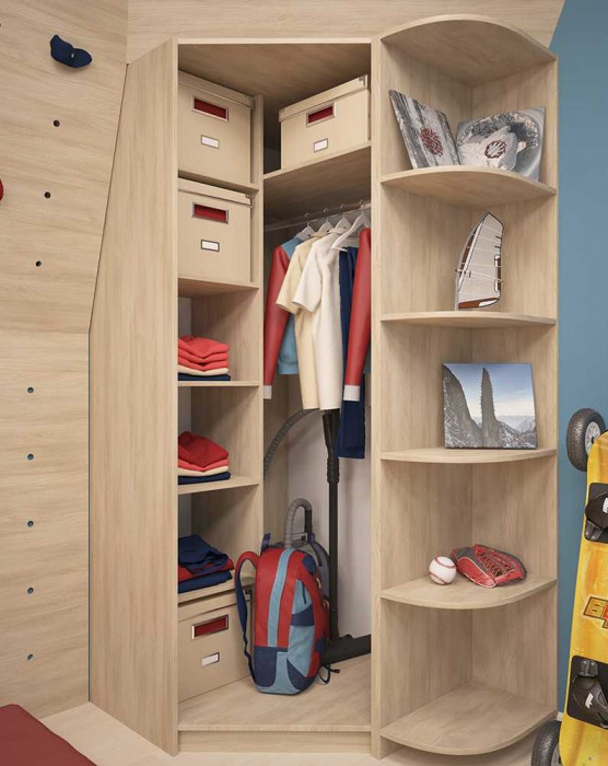 Шкаф угловой Мария с угловым элементом 250