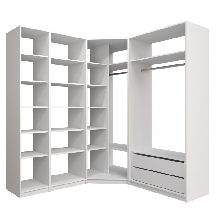 Угловая гардеробная Е1