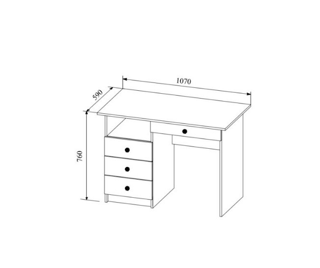 Стол письменный Ki-Ki ДСВ