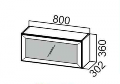 Шкаф верхний 800/360 рамочный фасад Сетка РМДФ