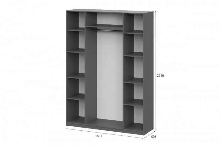 Шкаф 4-х створчатый 1600 ШК-5 с ящиками