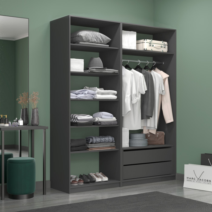 Прямая гардеробная Е1