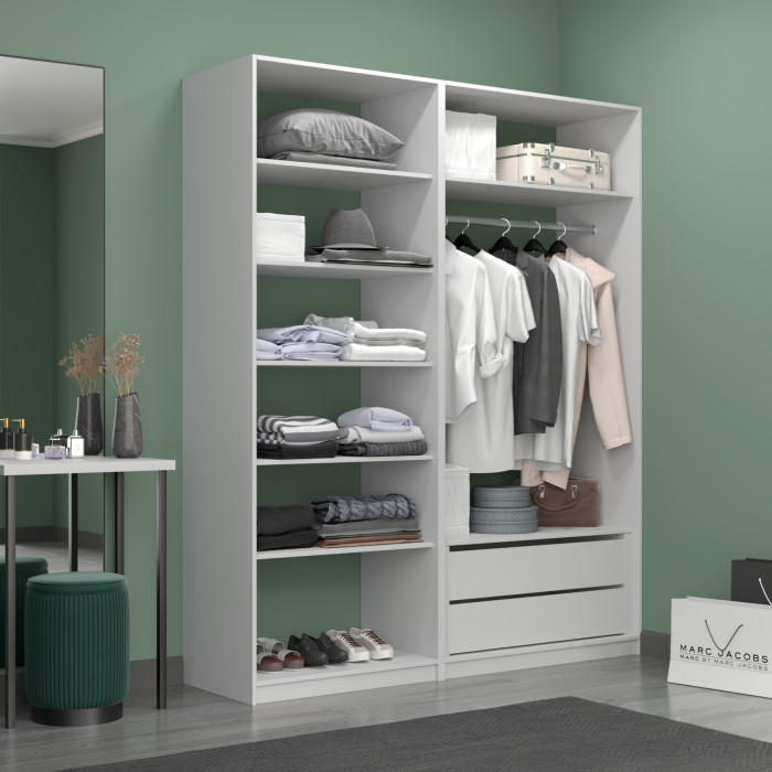 Прямая гардеробная Е1