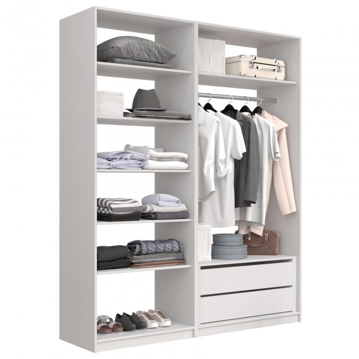 Прямая гардеробная Е1